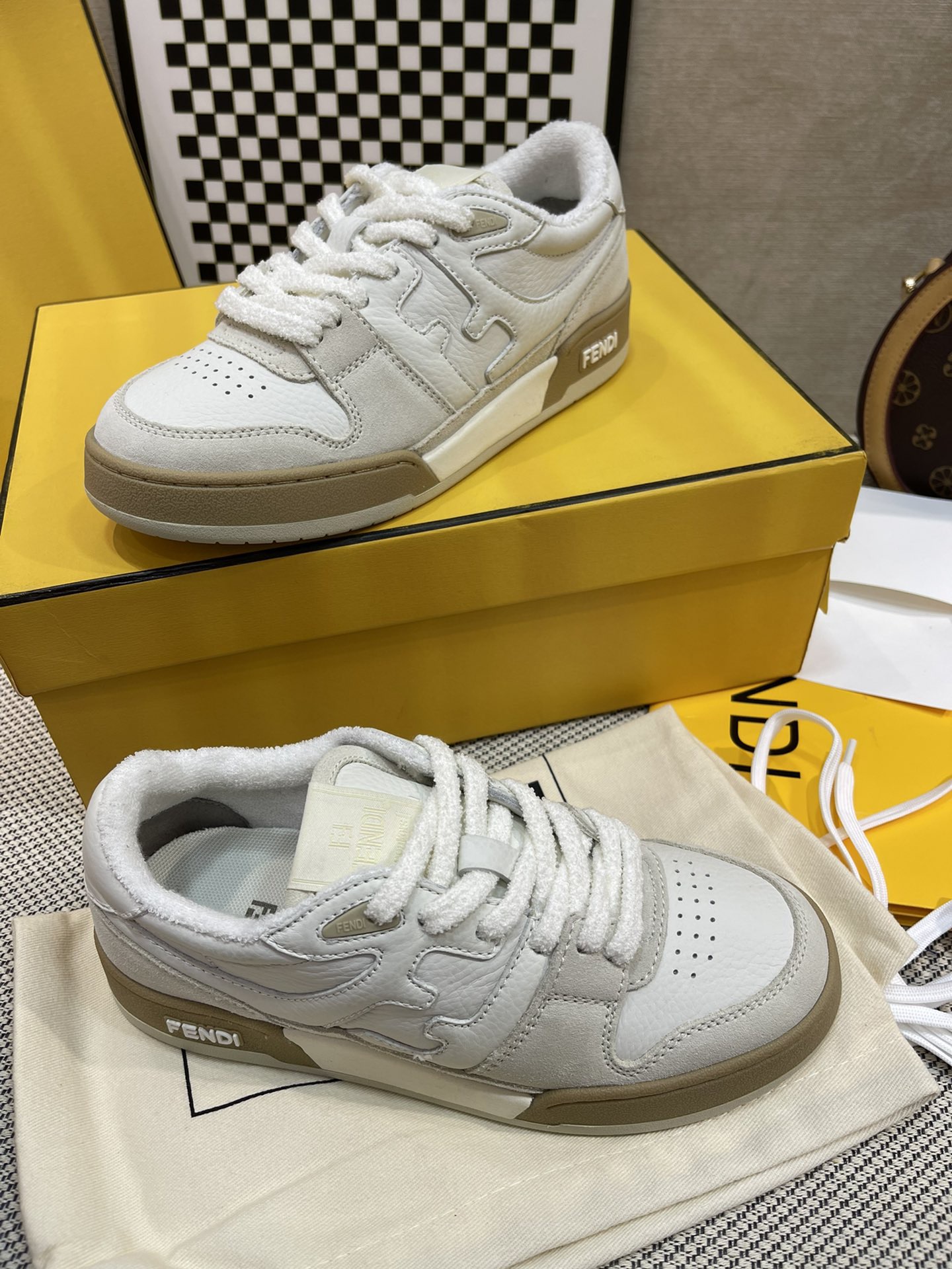 Men Women F*endi Top Sneakers size 35-46