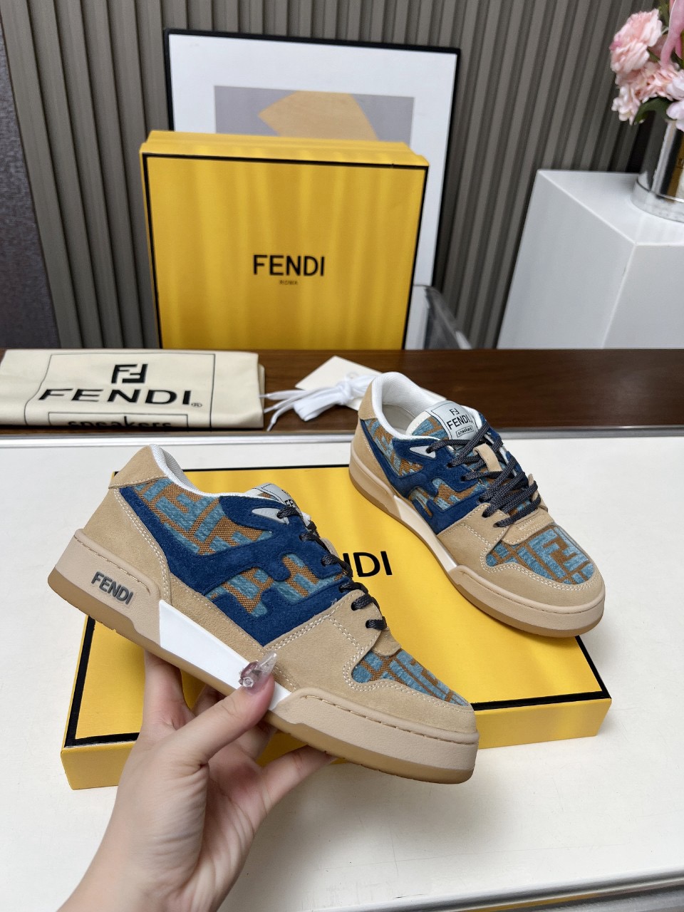 Men Women F*endi Top Sneakers size 35-46