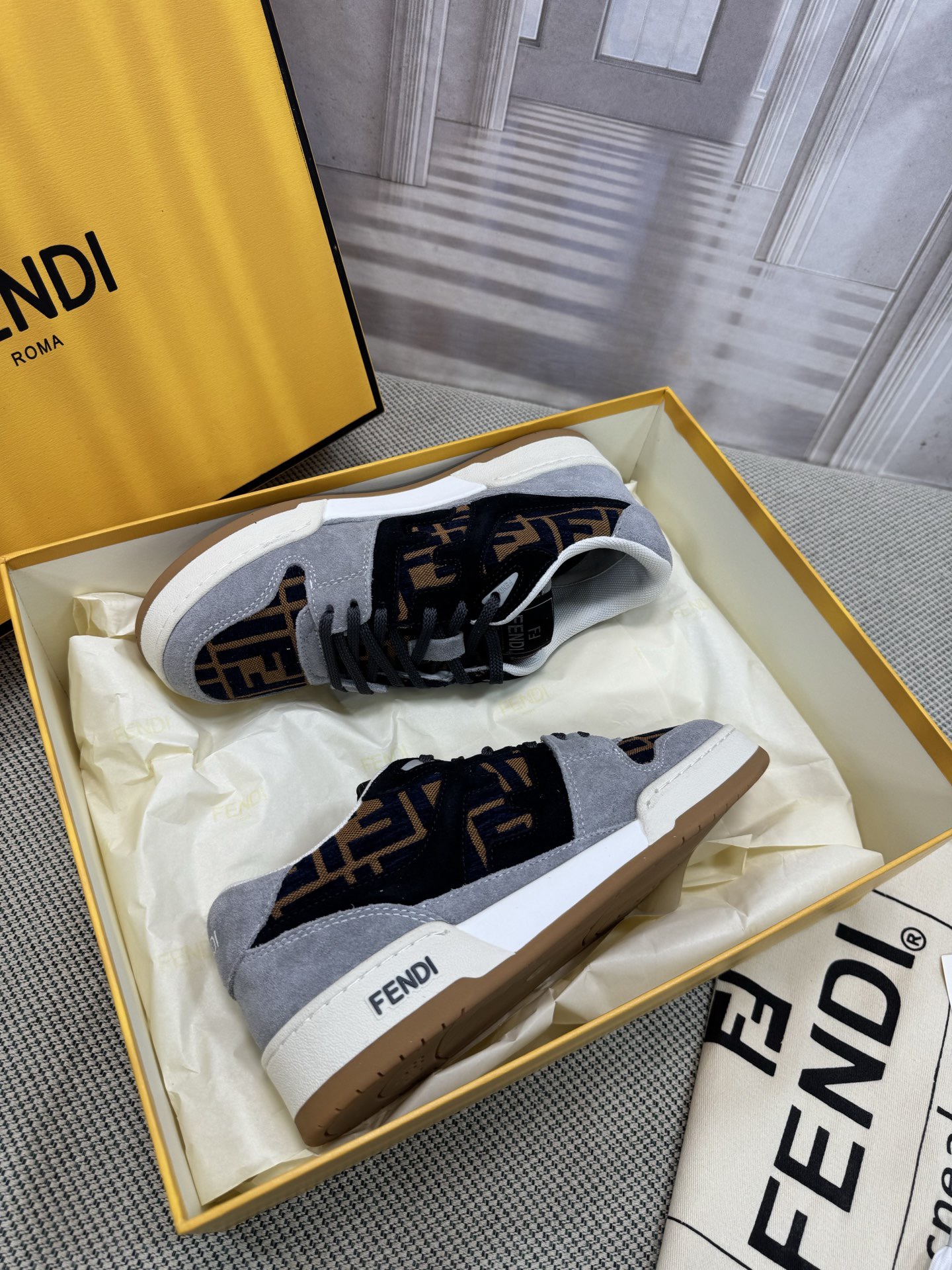 Men Women F*endi Top Sneakers size 35-46