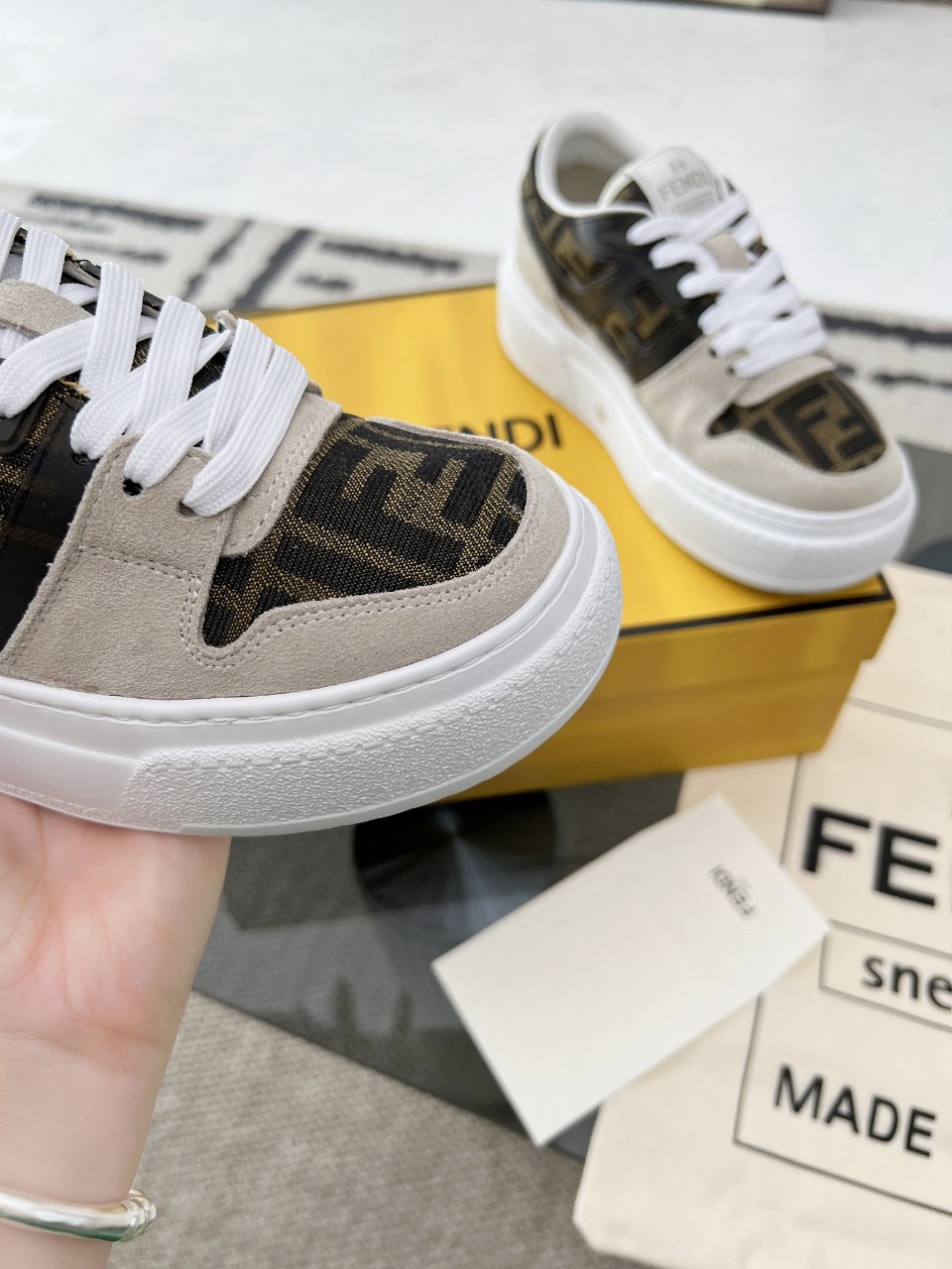 Men Women F*endi Top Sneakers size 35-46