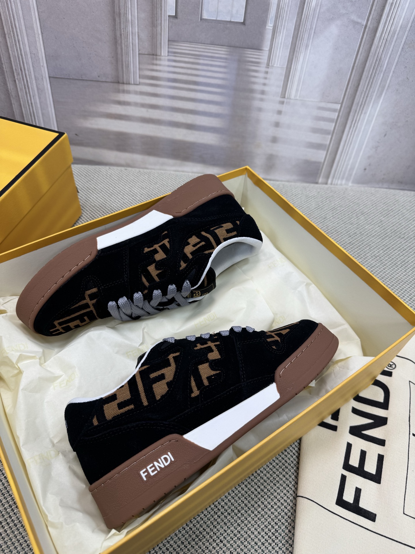 Men Women F*endi Top Sneakers size 35-46
