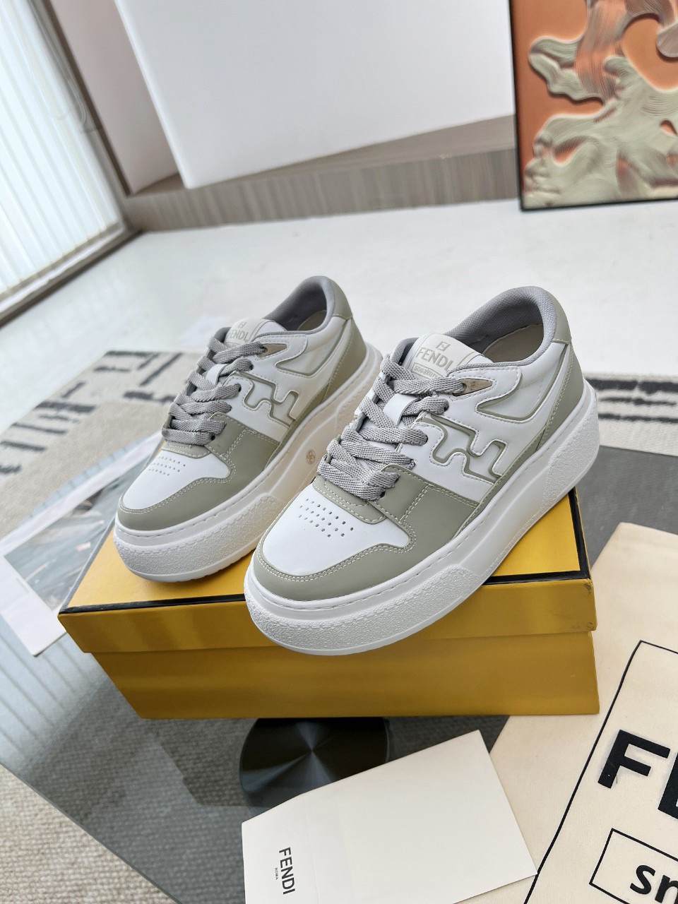 Men Women F*endi Top Sneakers size 35-46