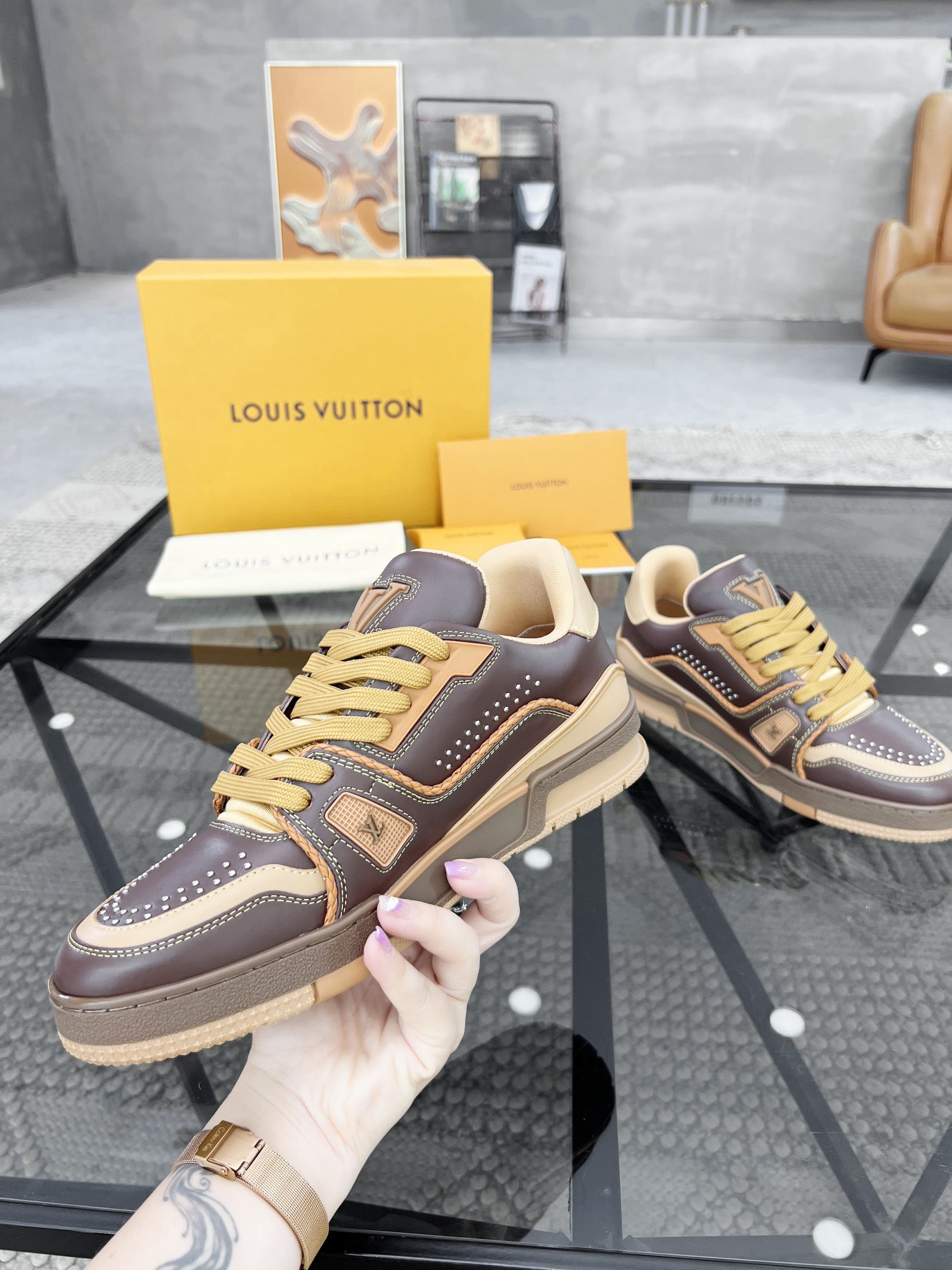 Men L*ouis V*uitton Top Sneaker L*V Shoes