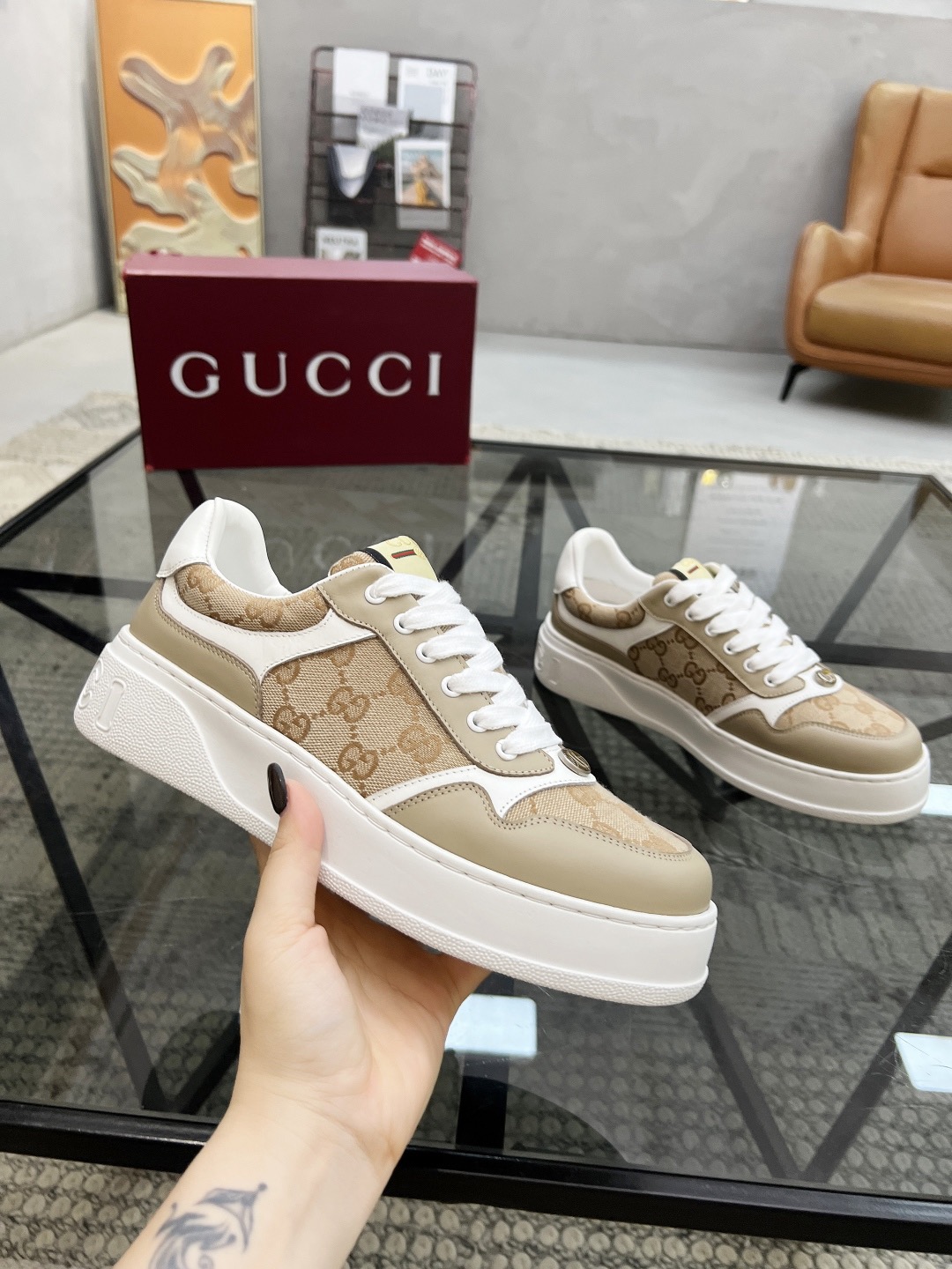 Men Women G*ucci Top quality 1:1 Sneaker size 35-46