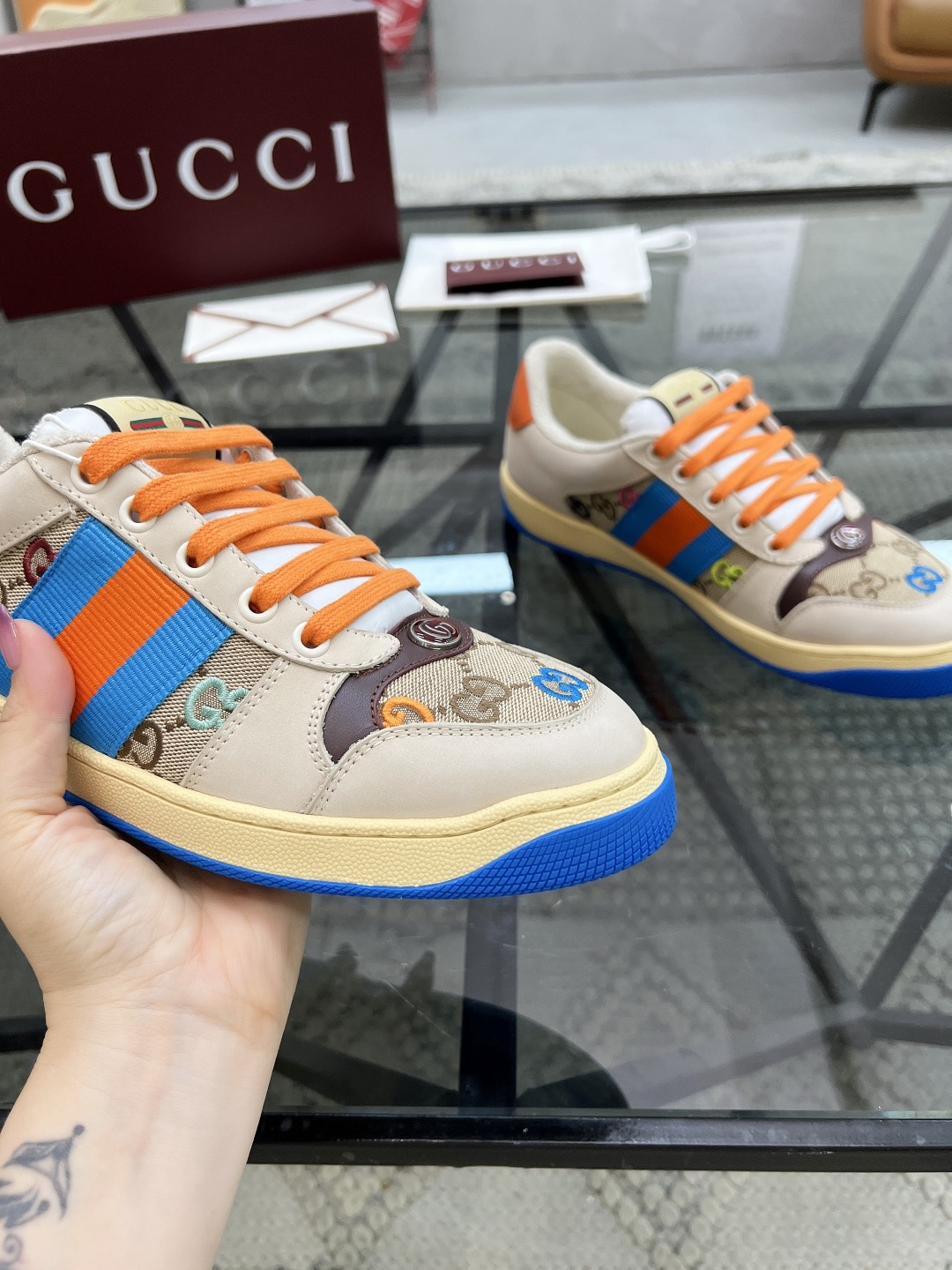 Men Women G*ucci Top quality 1:1 Sneaker size 35-46